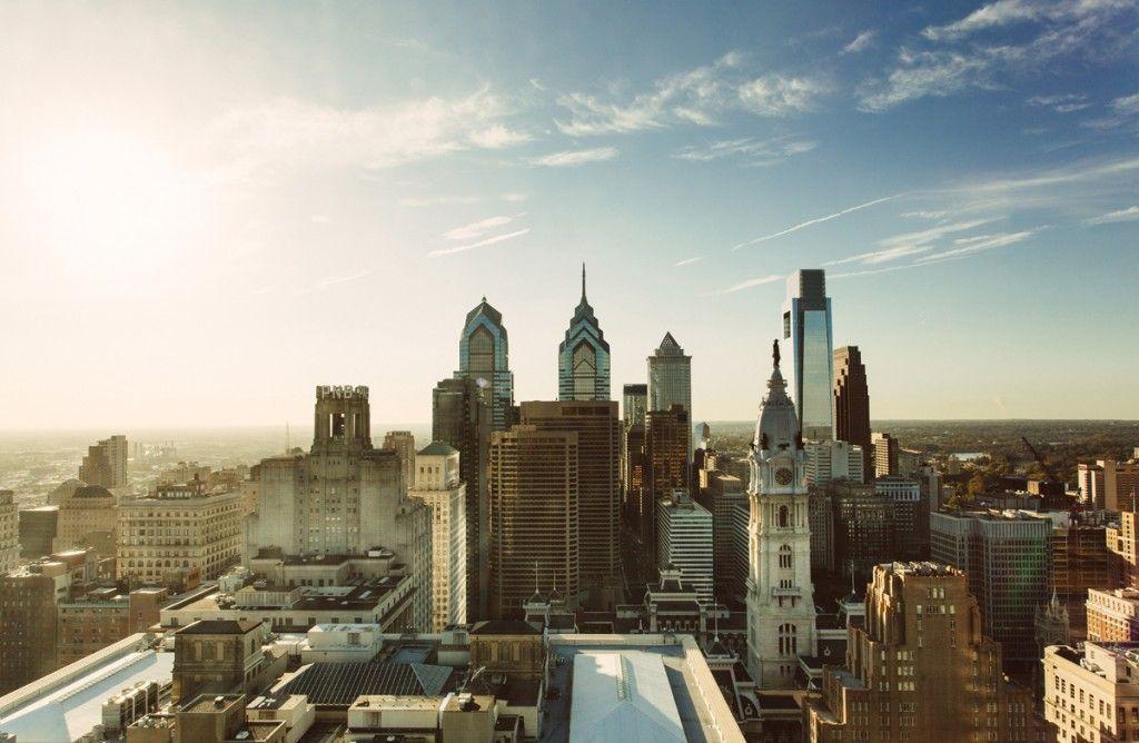 Philadelphia Skyline Usa Ancient Capital World City HD Wallpaper With