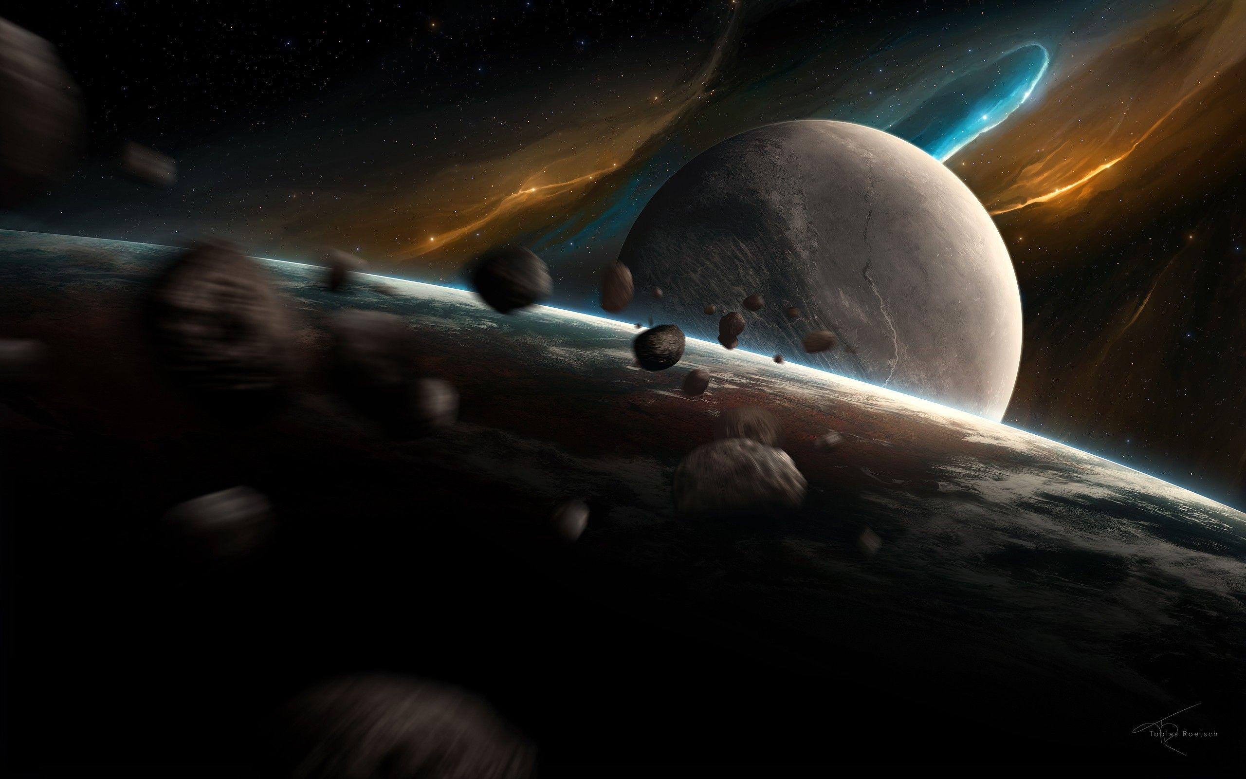 Outer Space Planets Background HD Desk HD Wallpaper