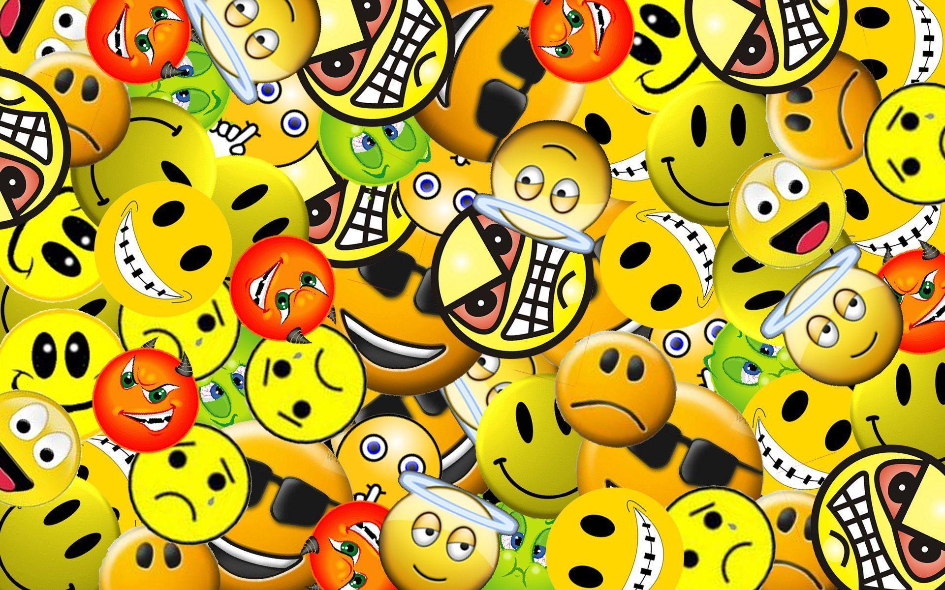 Wallpaper Cute Smiley Faces Colorful Wallpaper Funny Fun Wallwuzz