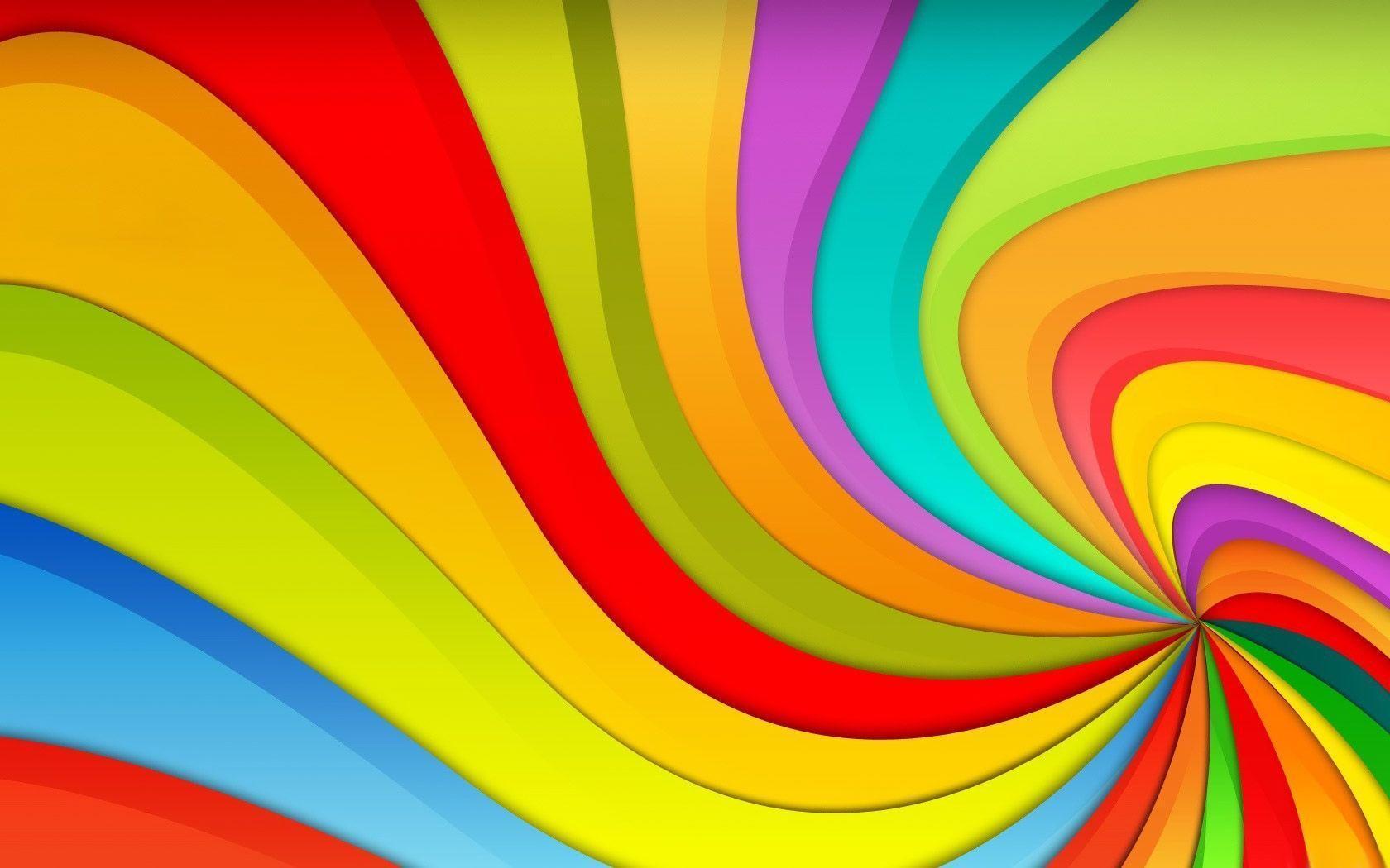 Desktop Wallpaper · Gallery · Computers · Radial Rainbow desktop