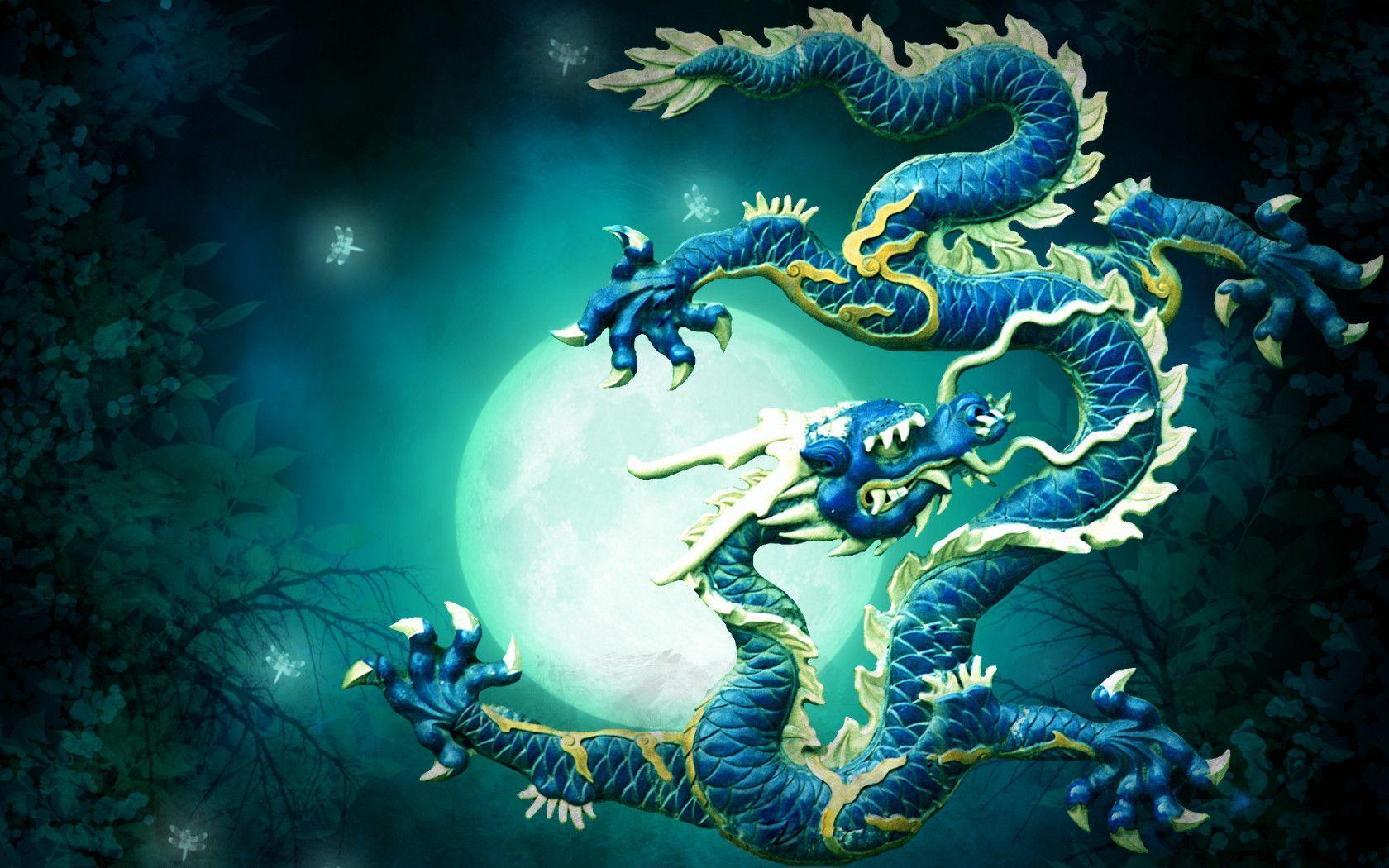 Wallpaper For > White Chinese Dragon Wallpaper