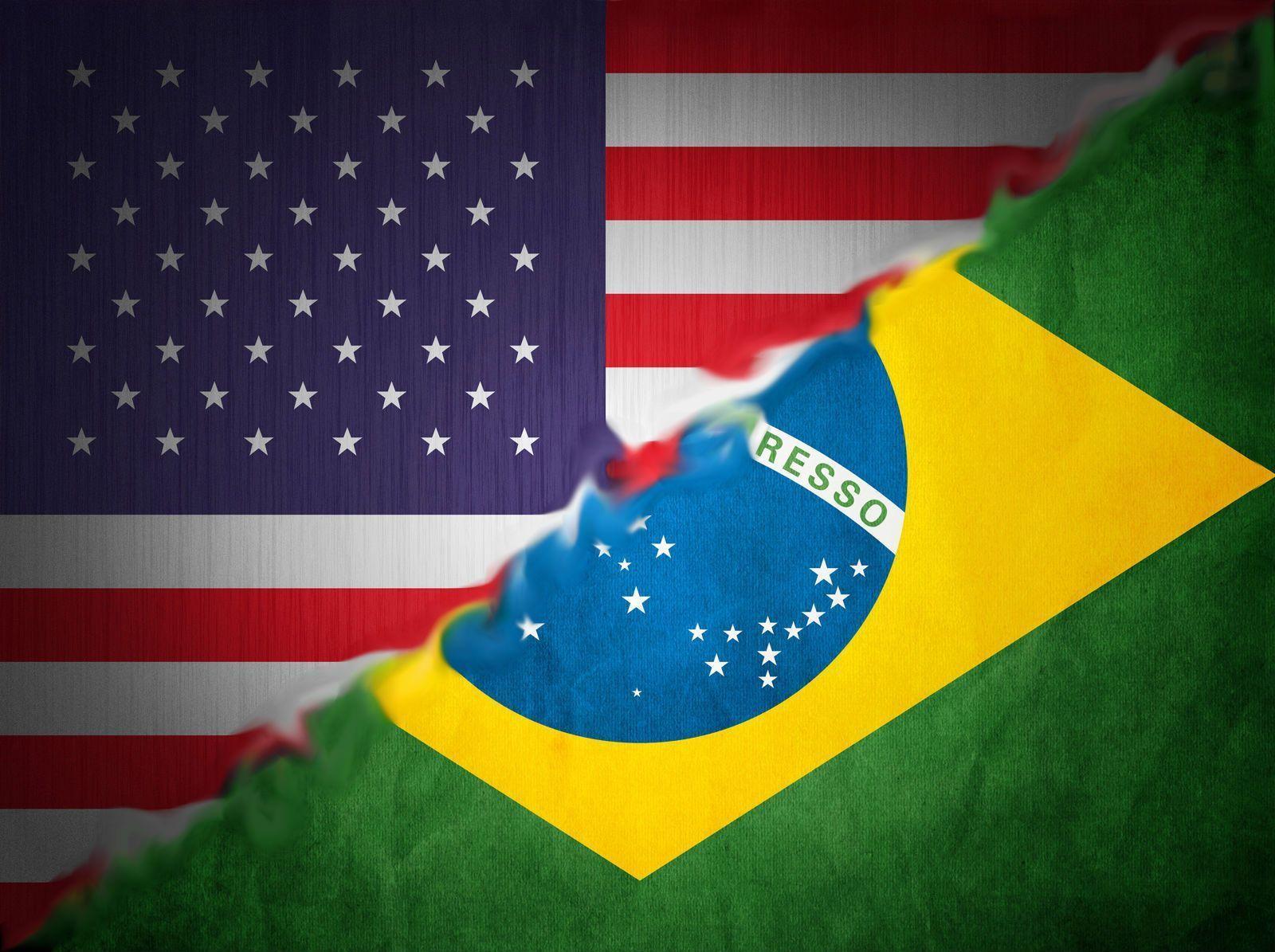 image For > Brazilian American Flag