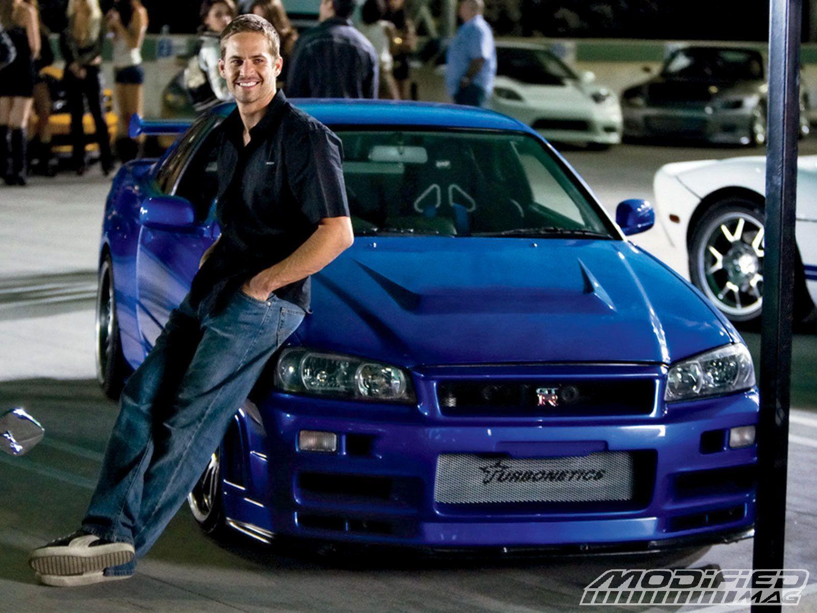 Actor Paul Walker and his awesome car wallpaper and image