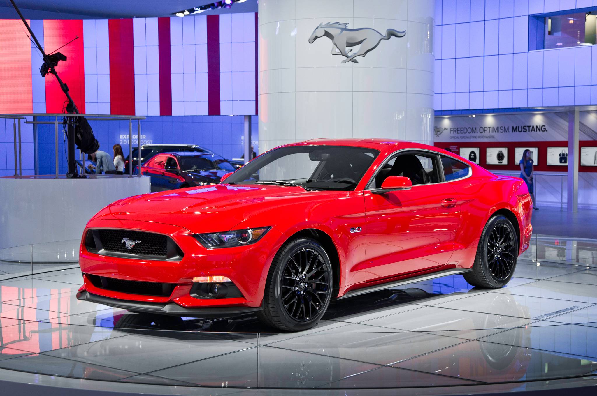 Ford Mustang Front View HD Wallpaper