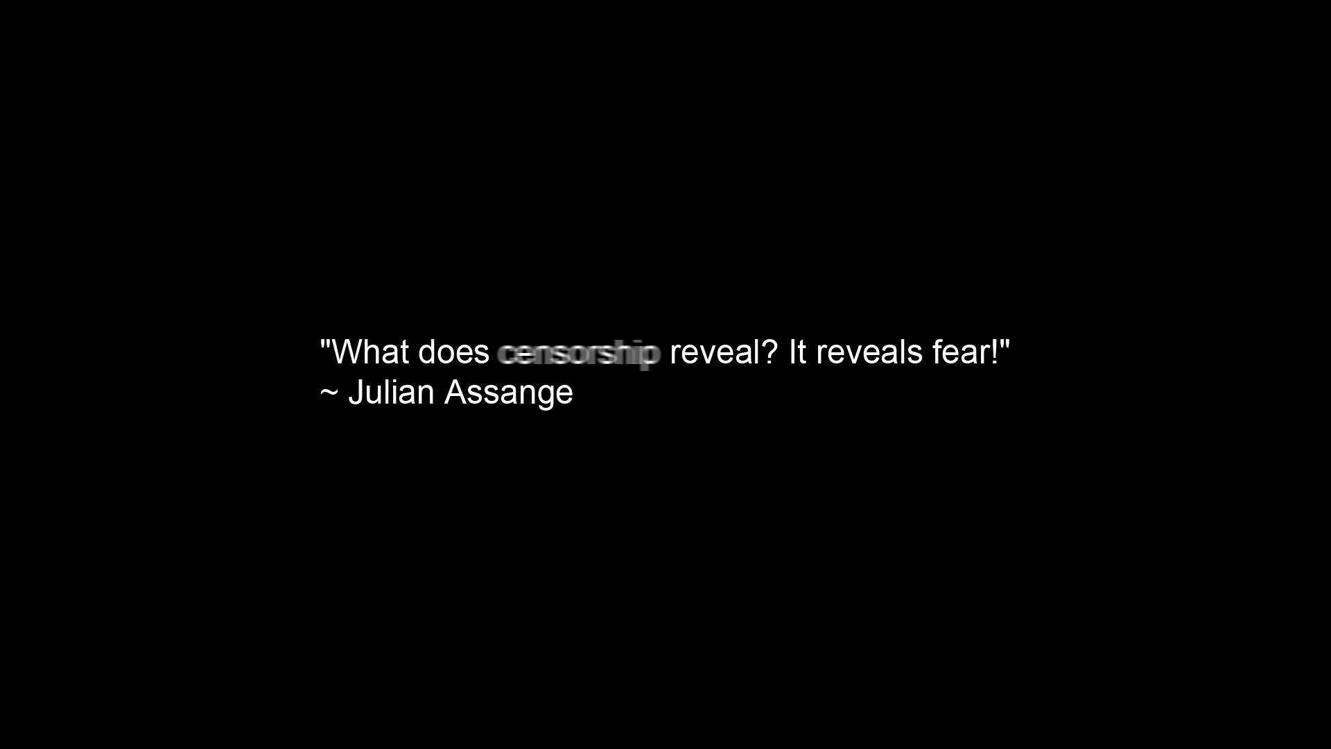 anonymous quotes julian assange f e a r HD General Wallpaper