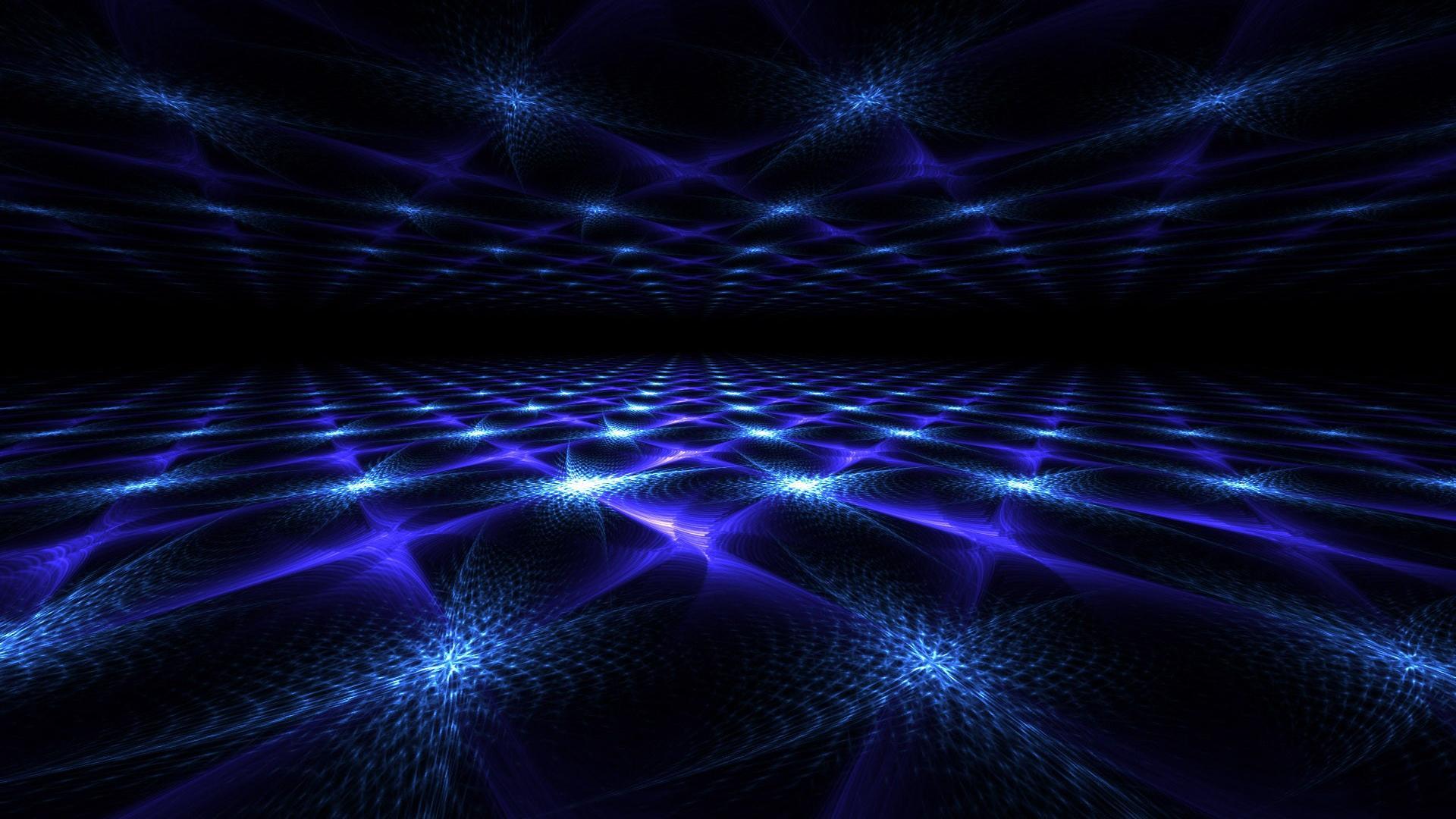 Blue Lights Abstract. Download HD Wallpaper