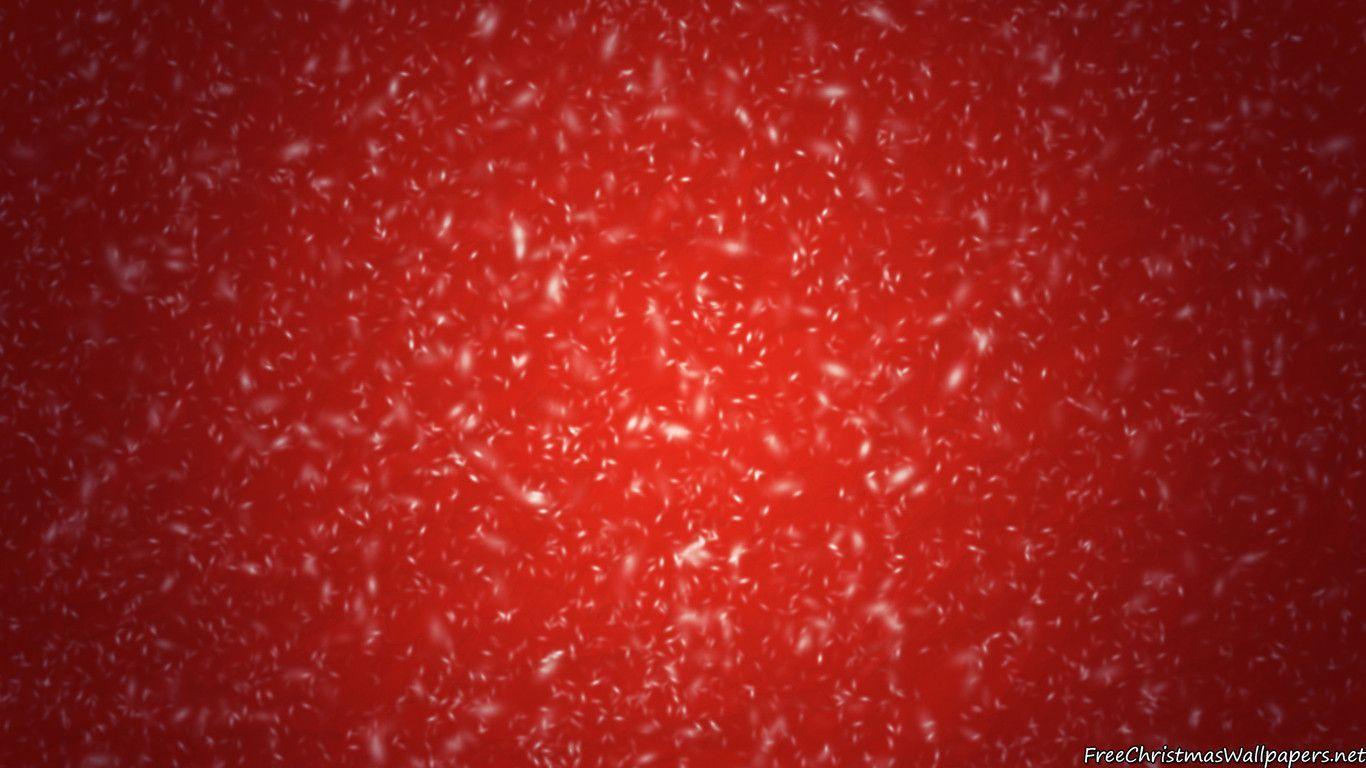 Red Snowy Christmas Background Wallpaper