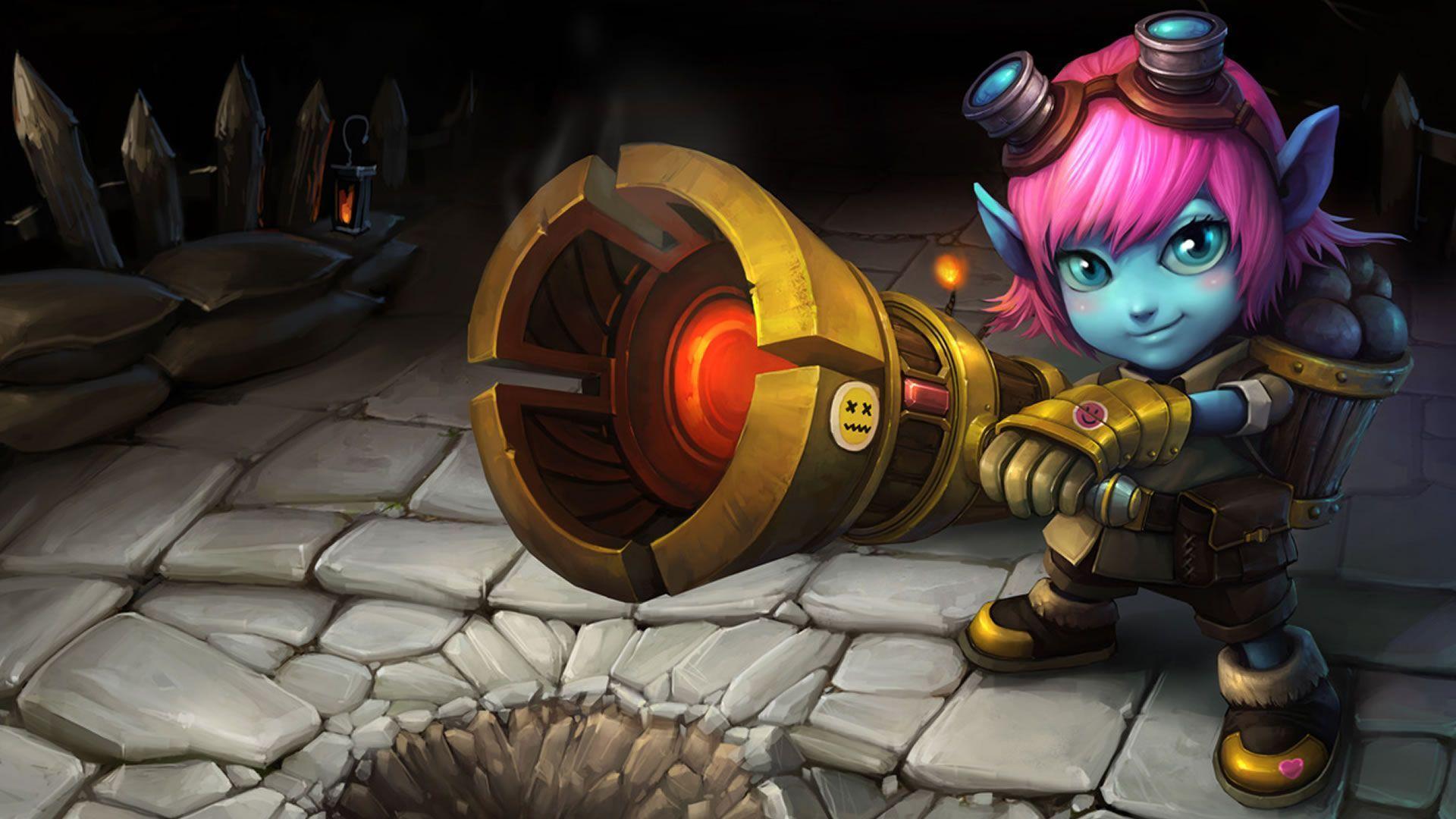 Riot Girl Tristana Chinese Wallpapers.