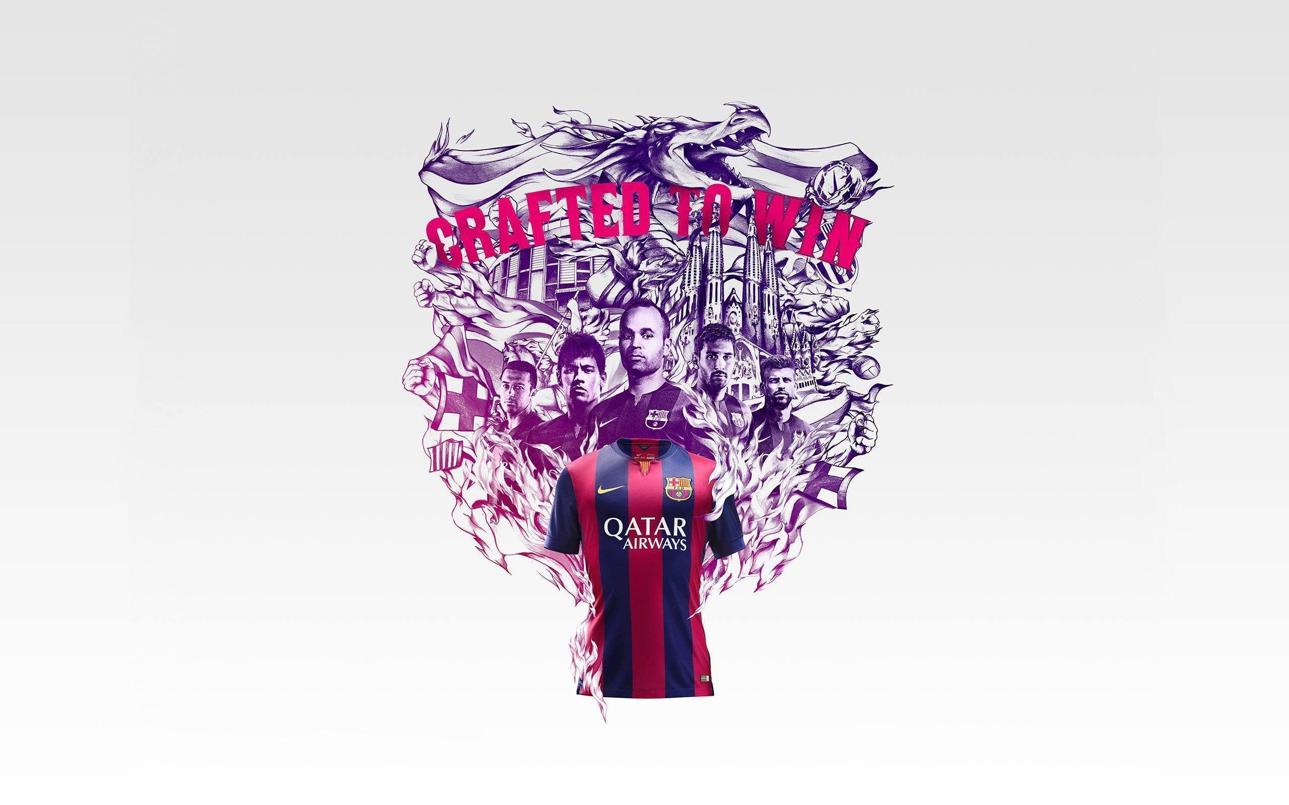 FC Barcelona 2014 2015 New Nike Home Jersey Wallpaper Wide Or HD