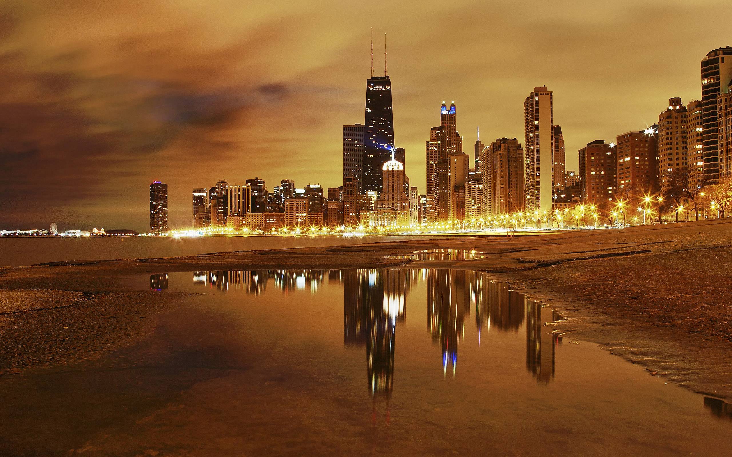 Free Chicago Skyline HD Wallpaper. wollpopor