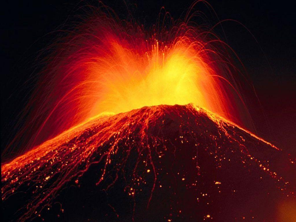 Volcanic Eruptions Landscape Wallpaper Photo Wallpaper