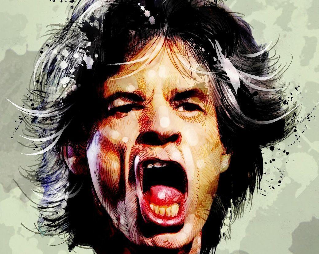 Mick Jagger Art Photo. Free Download Wallpaper from wallpaperank.com