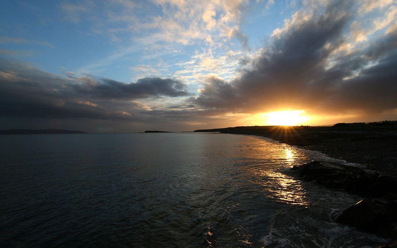 Awesome Desktop Wallpaper Sunset Galway Baybackground 1280x800PX