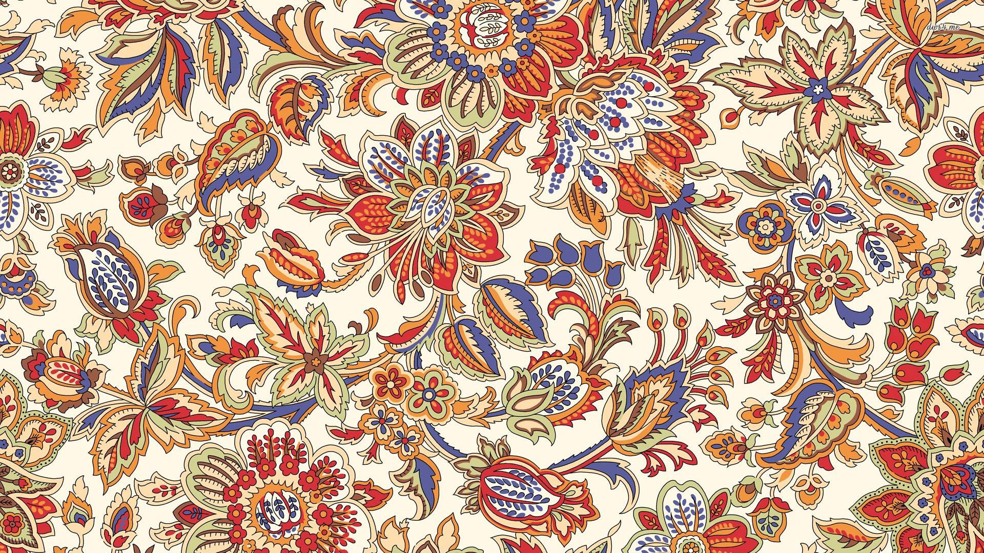 Wallpaper For > Floral Pattern Desktop Wallpaper