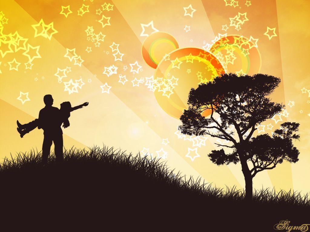 Fantastic Sunset Wallpaper Effects. Photohop Tutorials