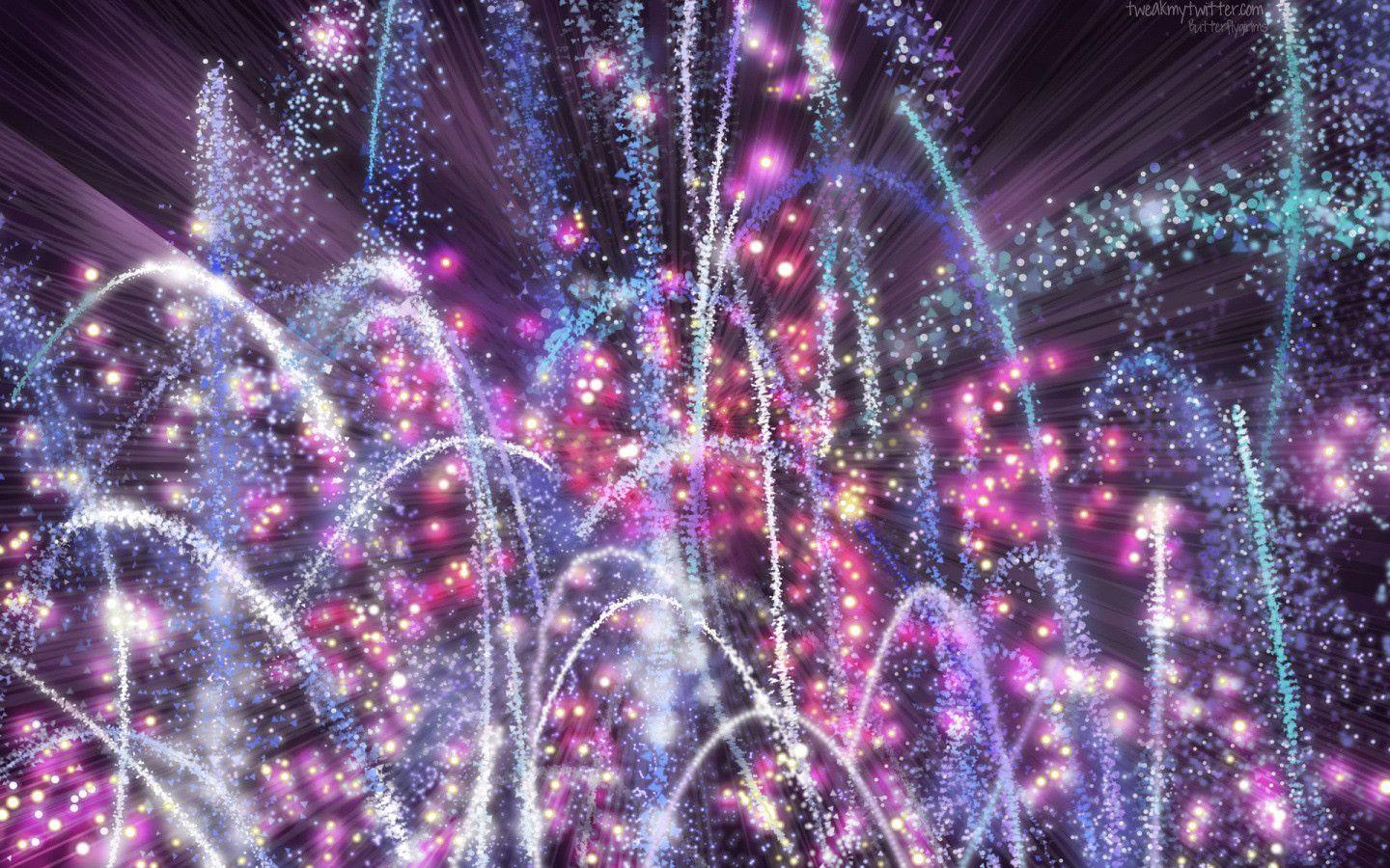Purple Fireworks Twitter Background, Purple Fireworks Twitter Themes