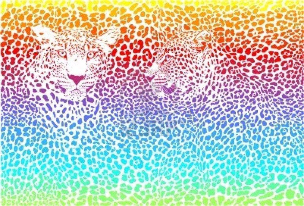 Colorful Cheetah Background. fashionplaceface