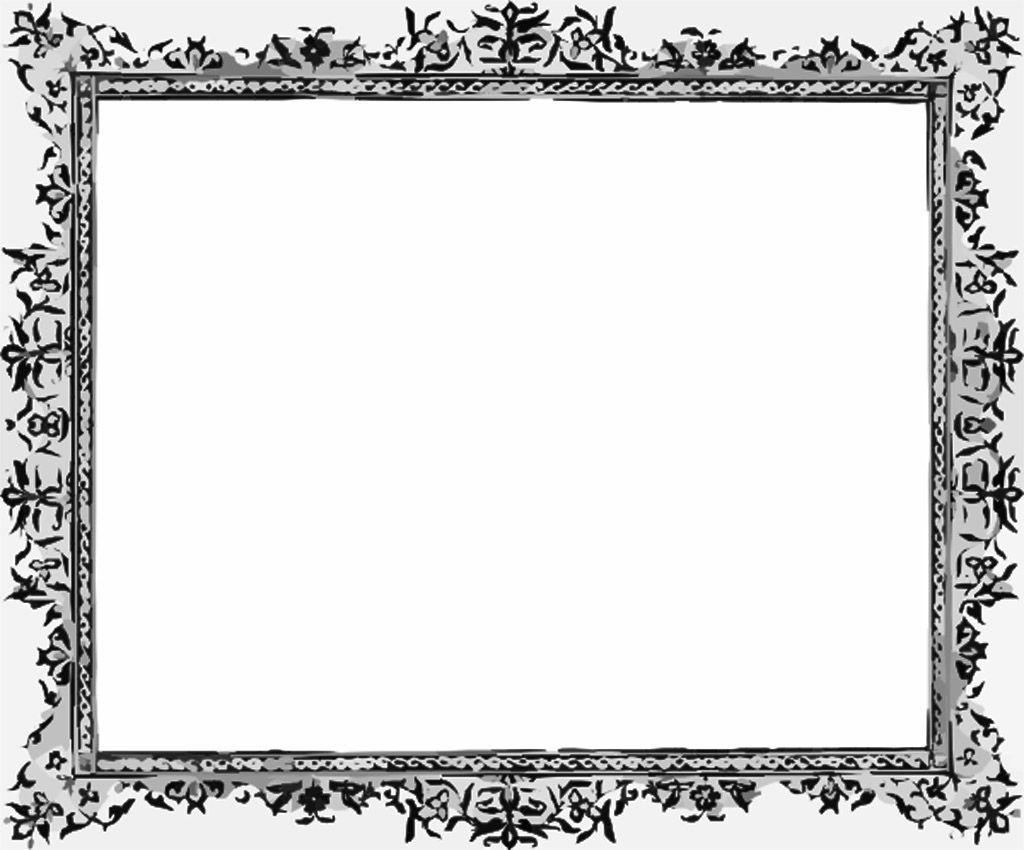 Black and White Frame Free PPT Background for your PowerPoint