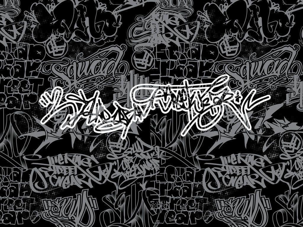 Black Graffiti Background