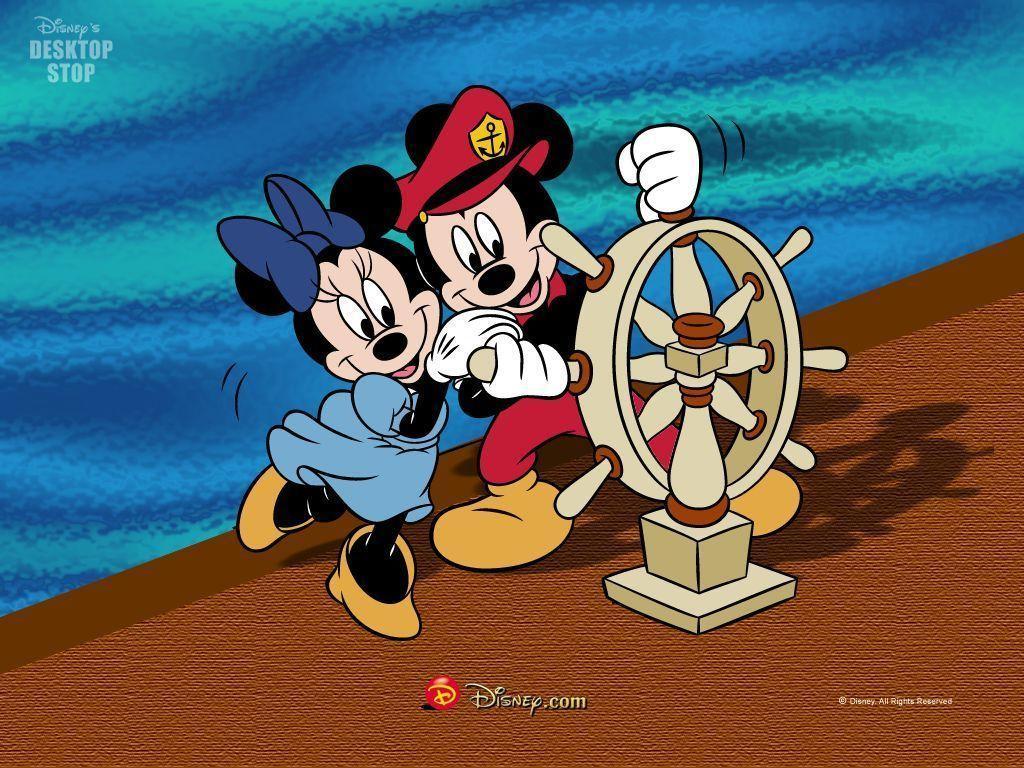 minnie mouse and mickey mouse in love wallpaper