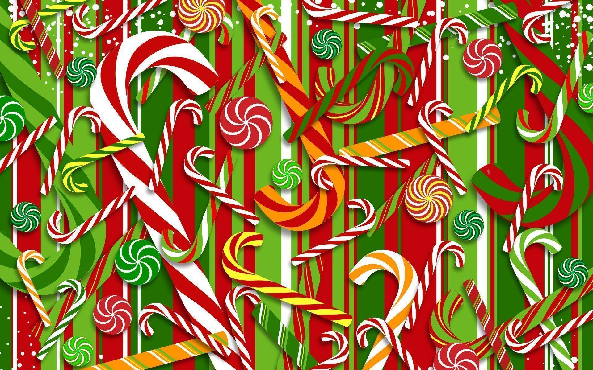 Wallpaper For > Candy Cane Background