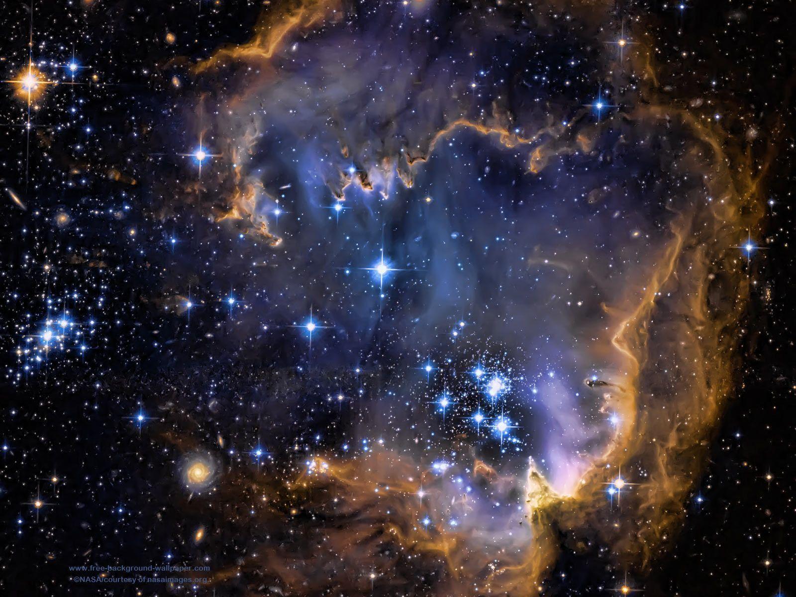 Galaxy Infant Stars Stars Background