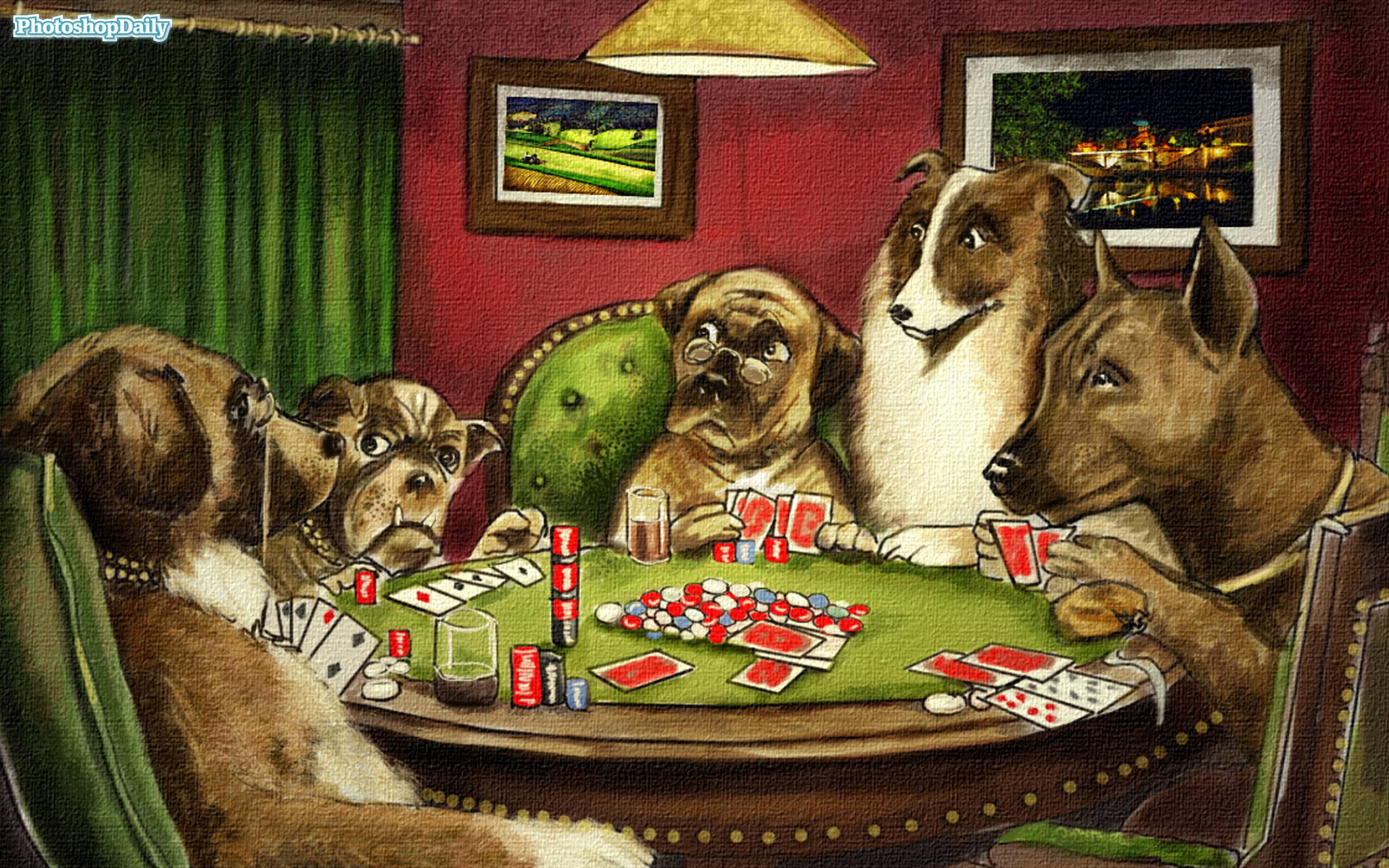 Dogs Playing Poker Wallpapers Wallpaper Cave