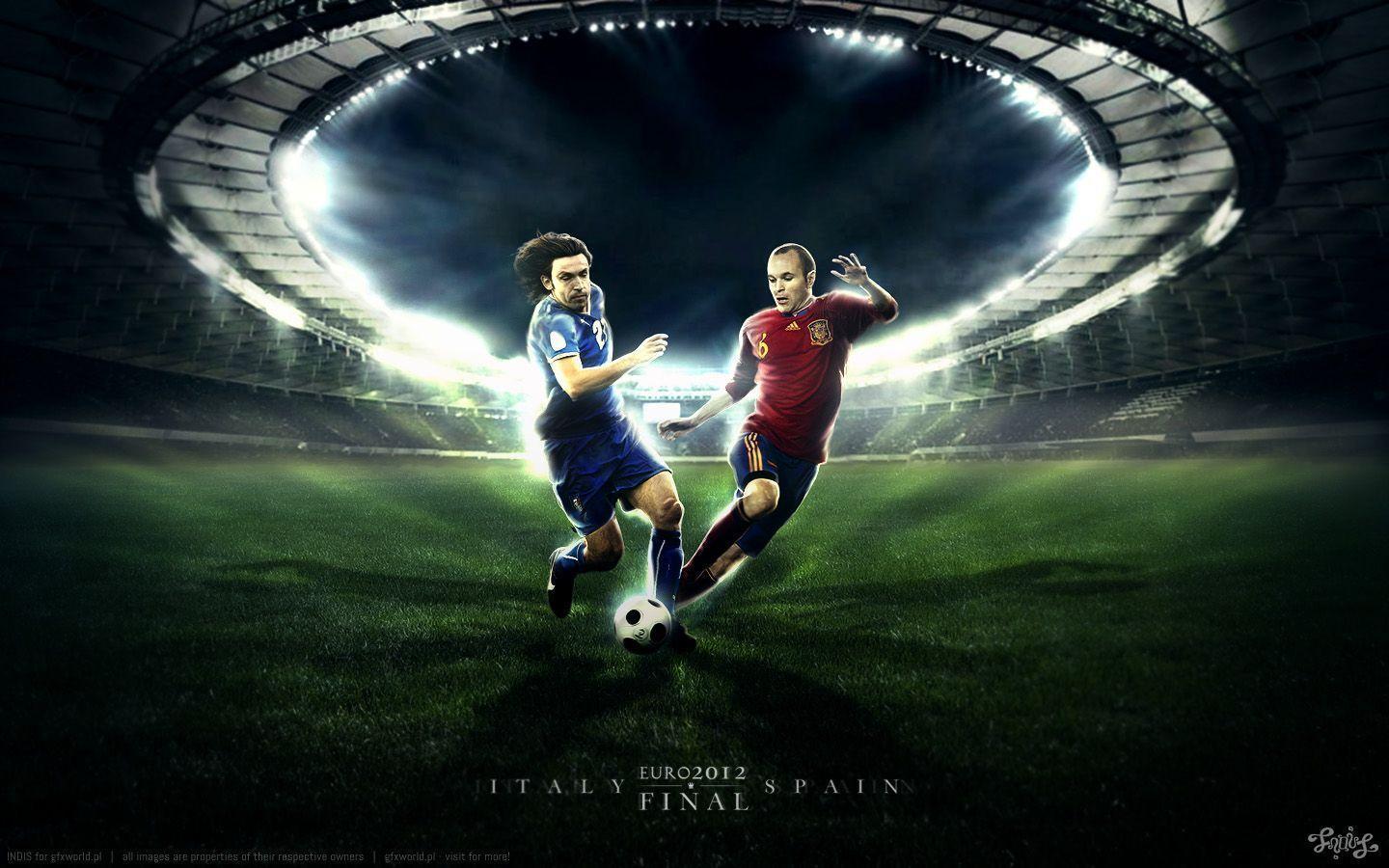 Euro 2012 Italy Vs Spain Football Wallpaper. HD Wallpaper