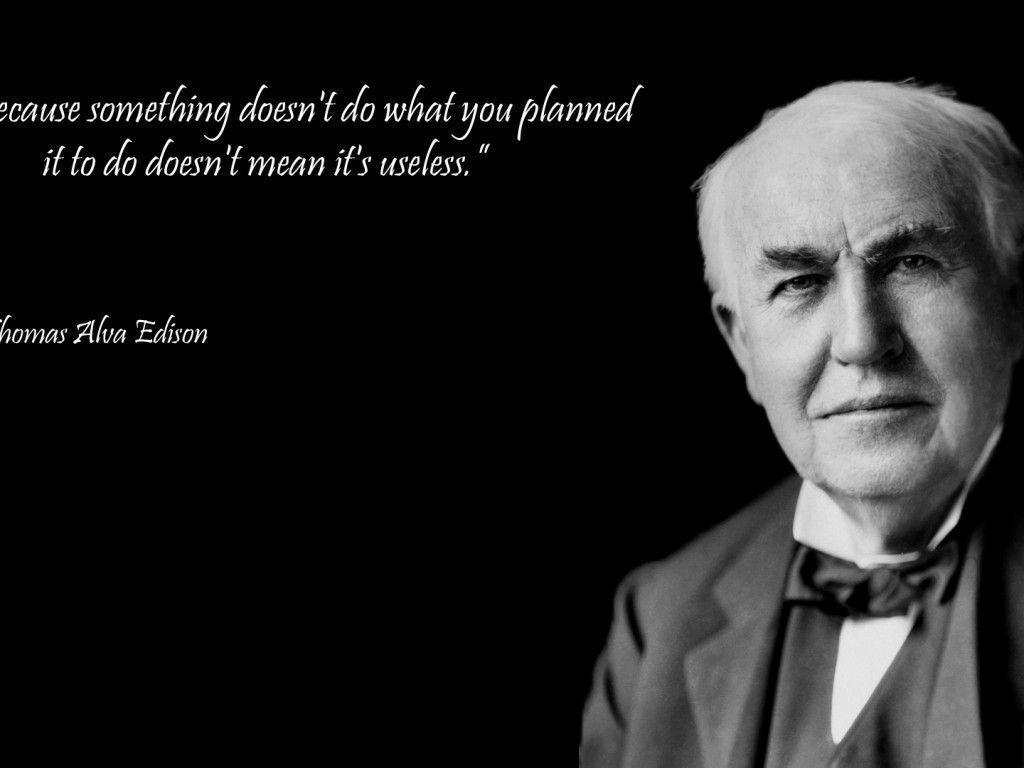 Thomas Edison Quote About Success Wallpaper Id. Frenzia