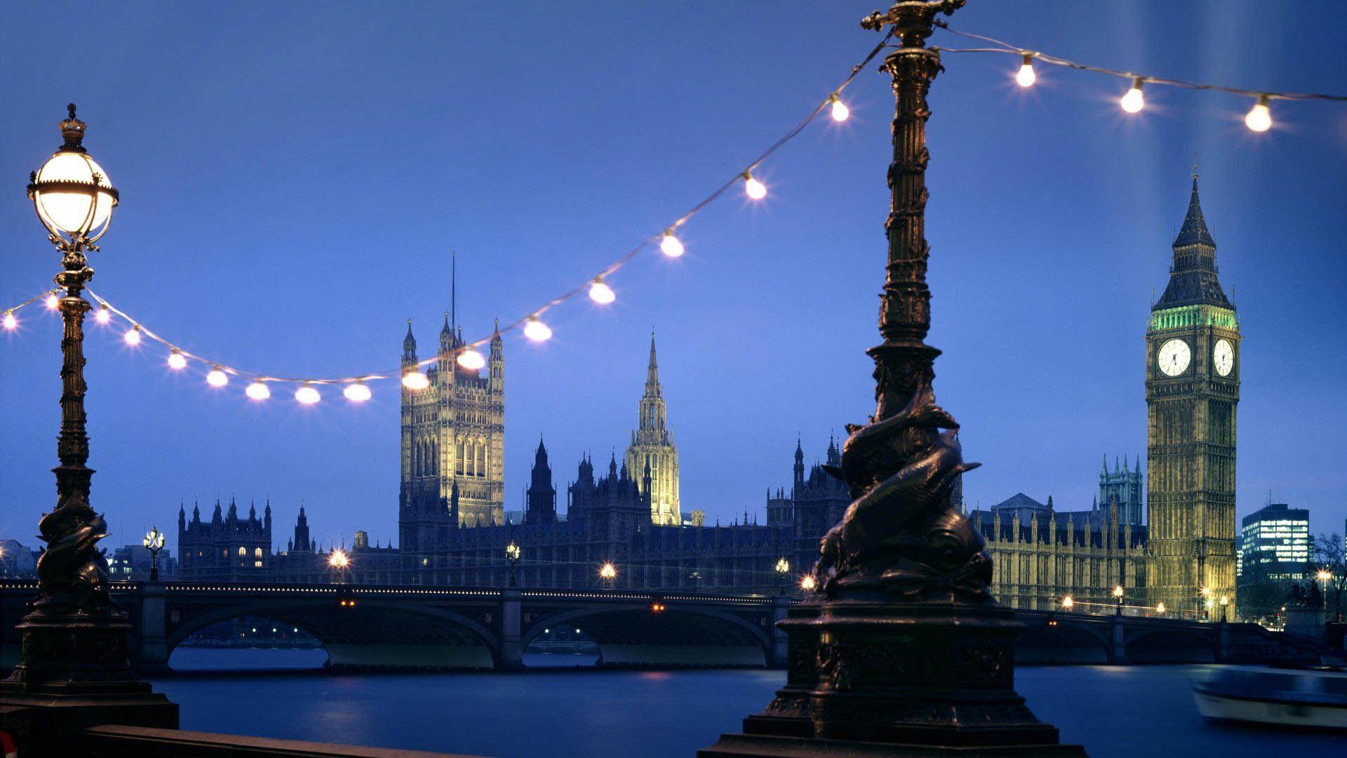 Skyline London Cityscape Westminster At Night HD Wallpapers