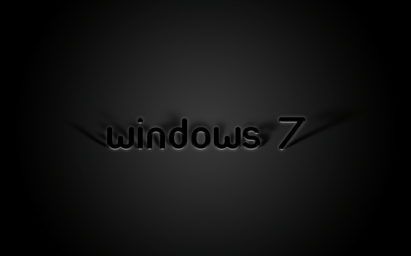 black windows 7 wallpaper