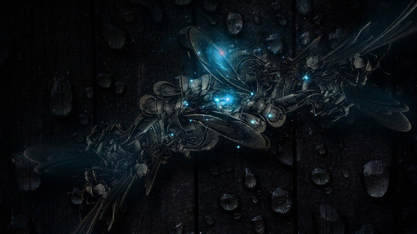 Abstract Wood Black Blue Hd Jootix Wallpapers 1366x768PX