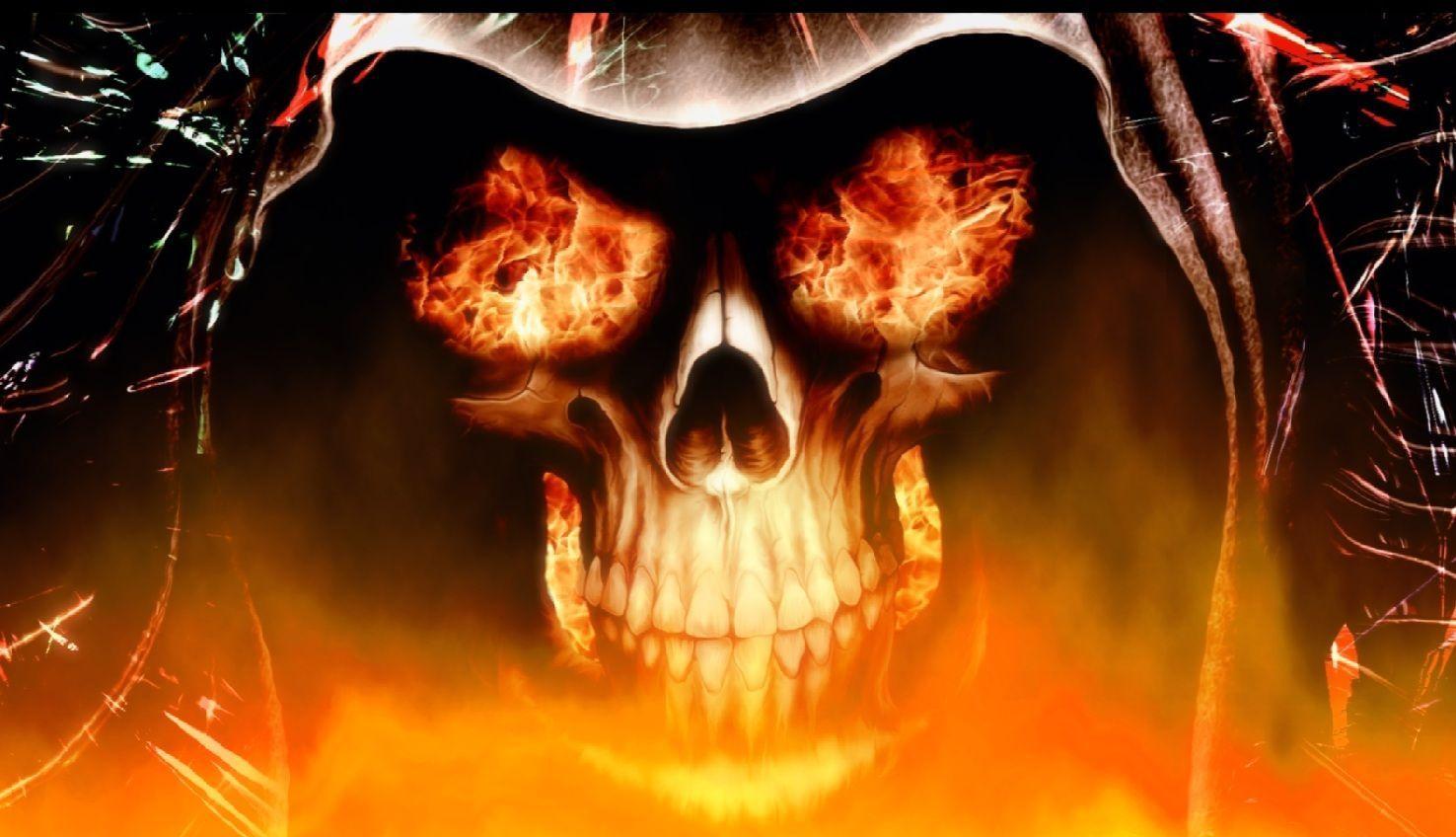 Download Fire Skull Animated Wallpapers