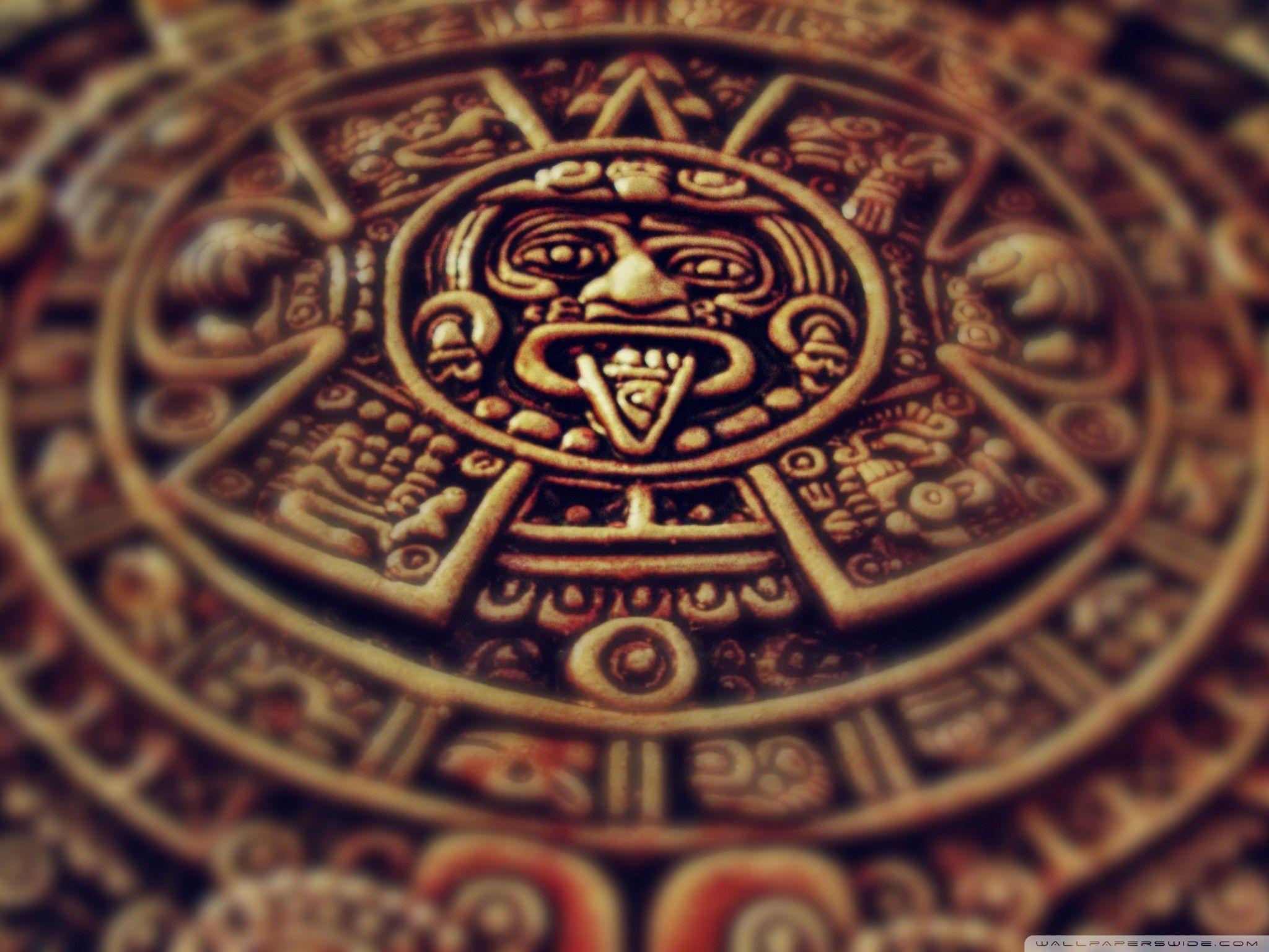 aztec calendar wallpaper