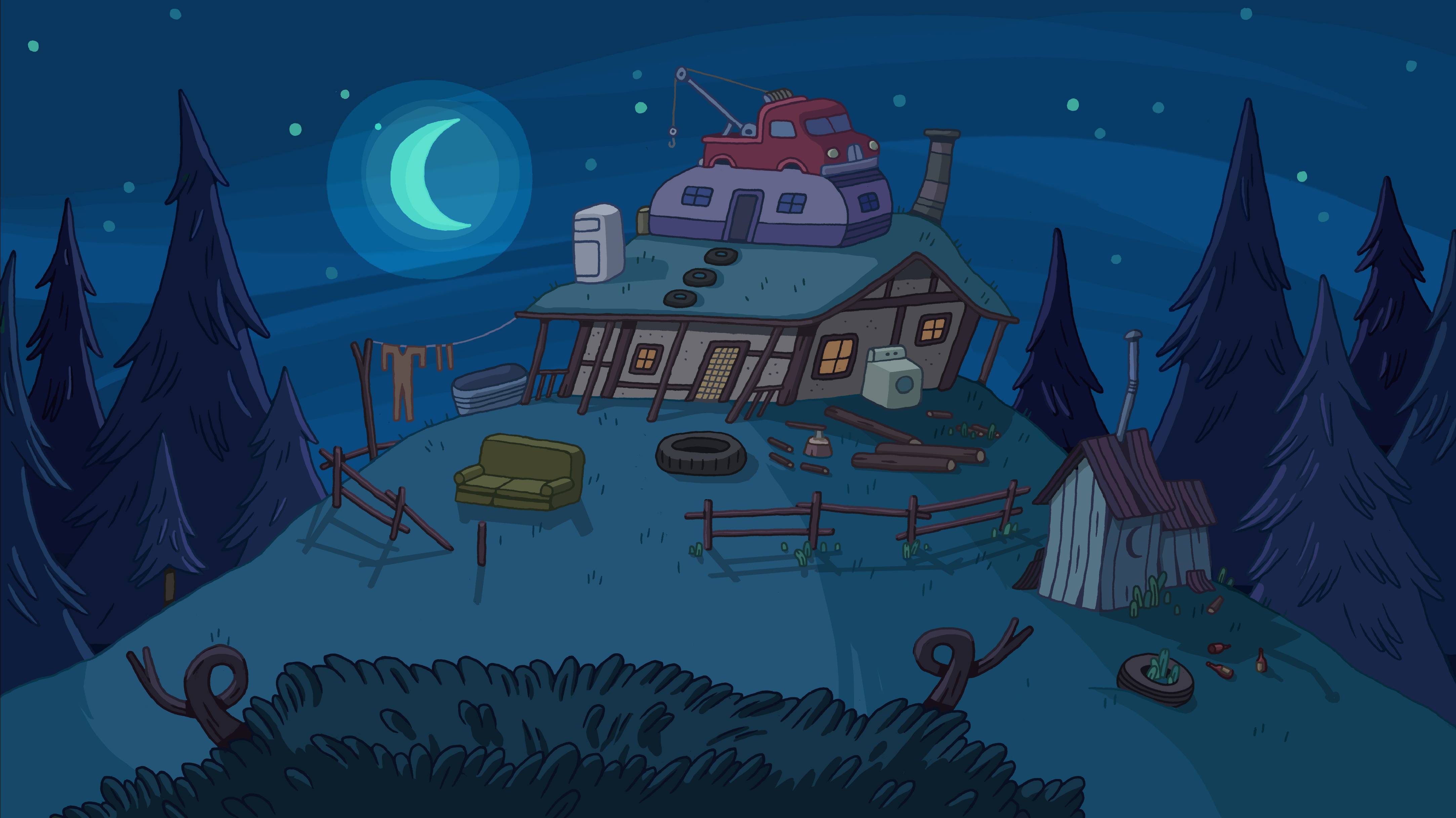 Pix For > Adventure Time Background Treehouse