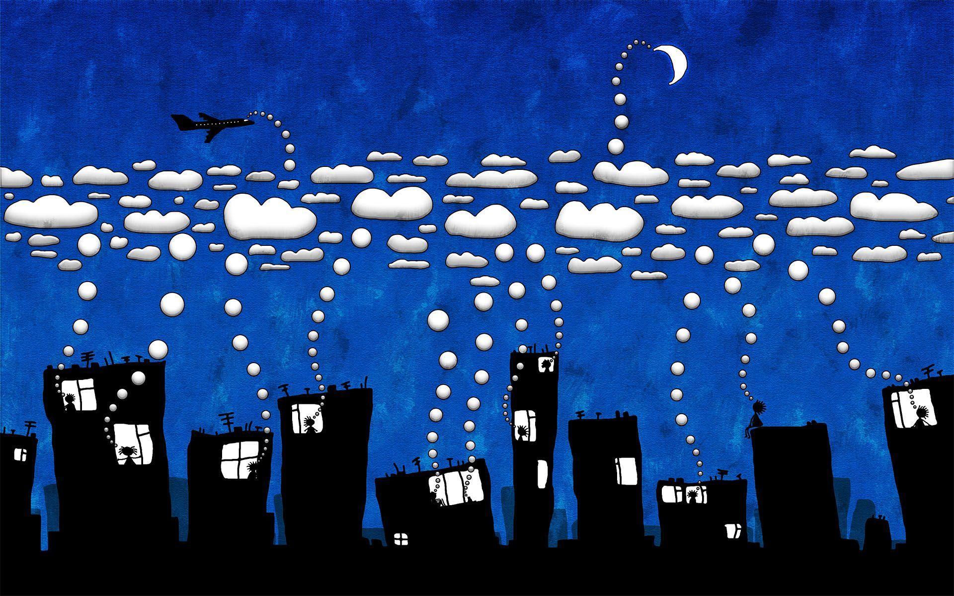 thoughts Cloud wallpaper and image, picture, photo