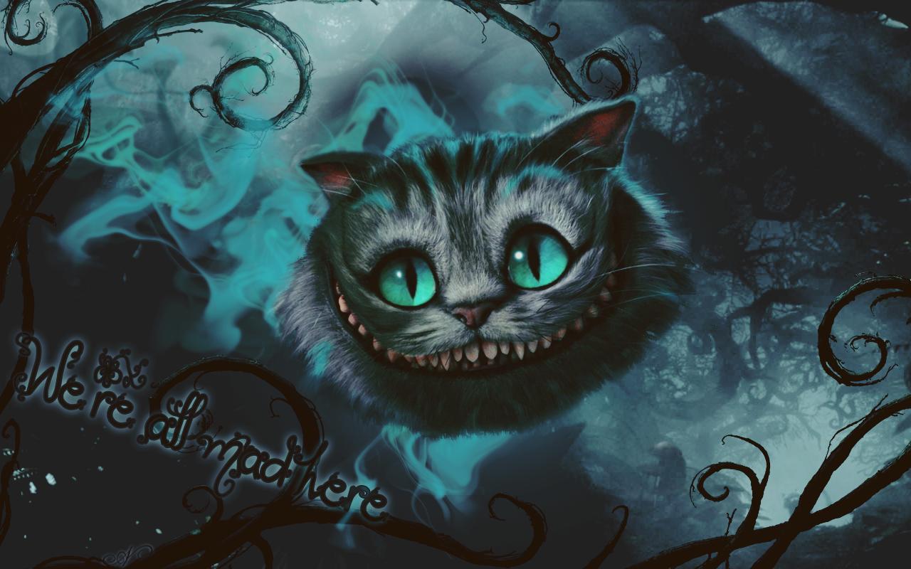Grinning Cheshire Cat HD Wallpaper