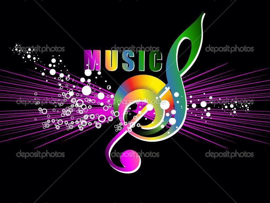 Colorful Music Notes Cool Wallpaper