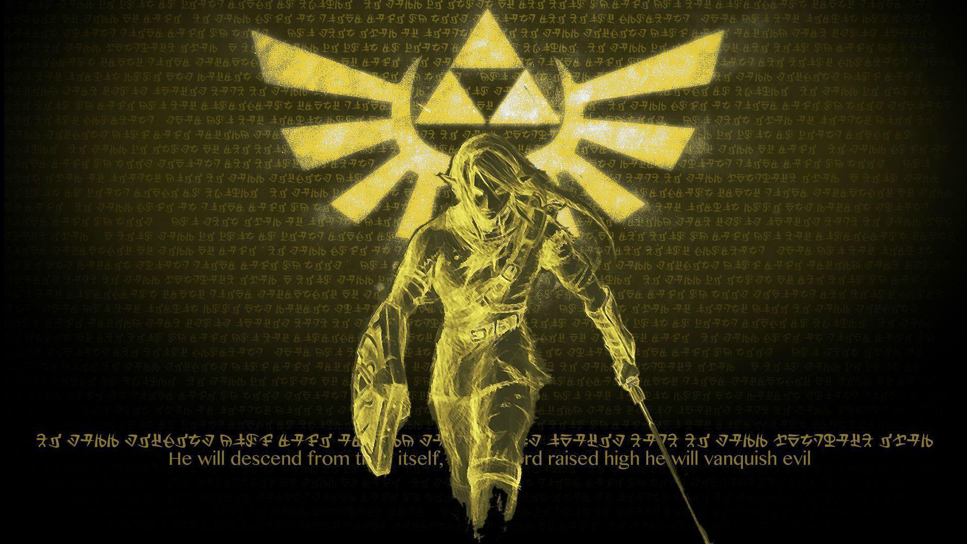 Wallpaper For > Legend Of Zelda Ocarina Of Time Triforce Wallpaper