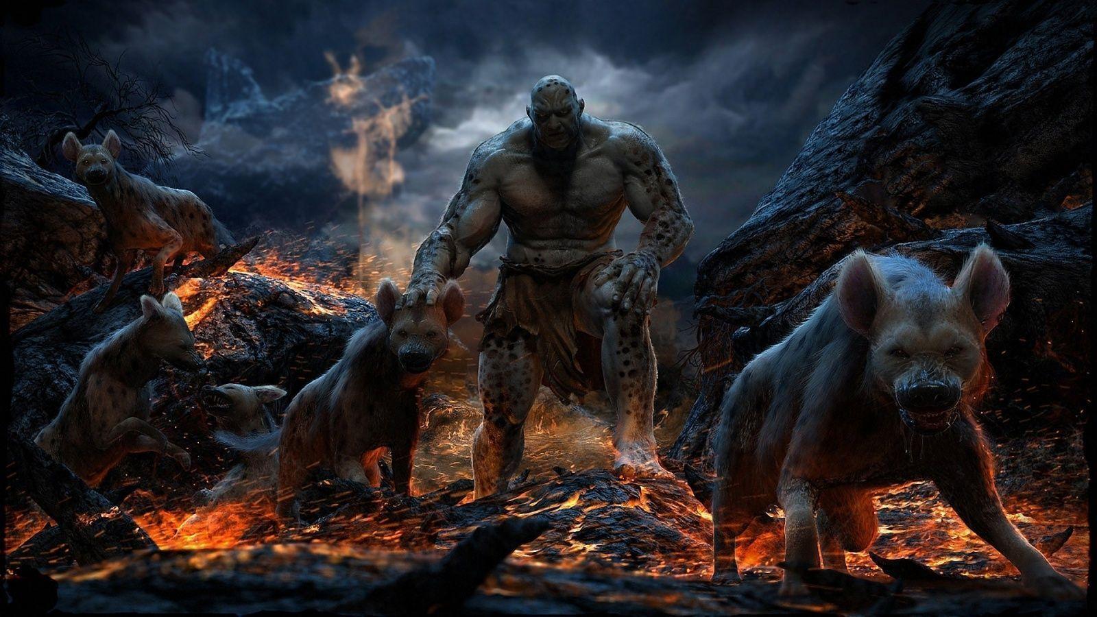 Hyena lord underworld Wallpaper