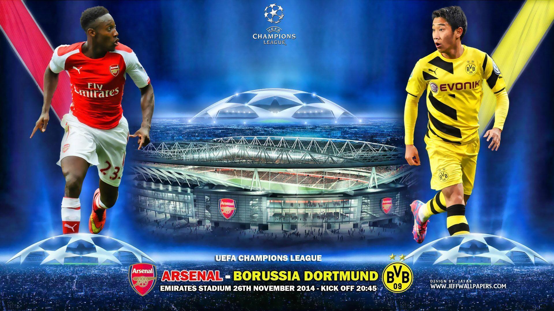 Arsenal Vs Borussia Dortmund 2014 2015 UCL Wallpaper Wide Or HD