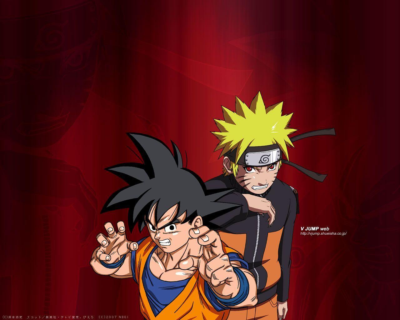 Goku Vs Naruto Wallpaper Hd gambar ke 4