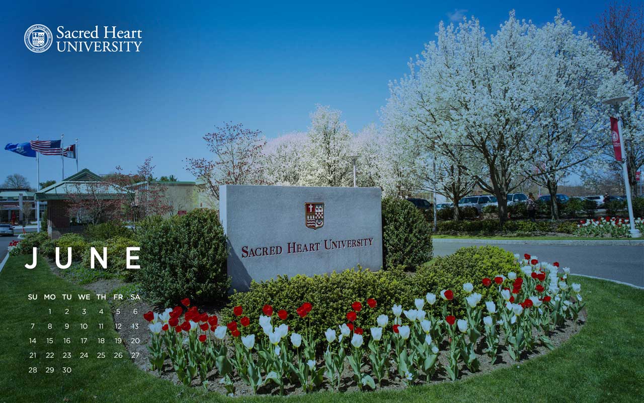 SHU Desktop Calendars. Sacred Heart University Connecticut