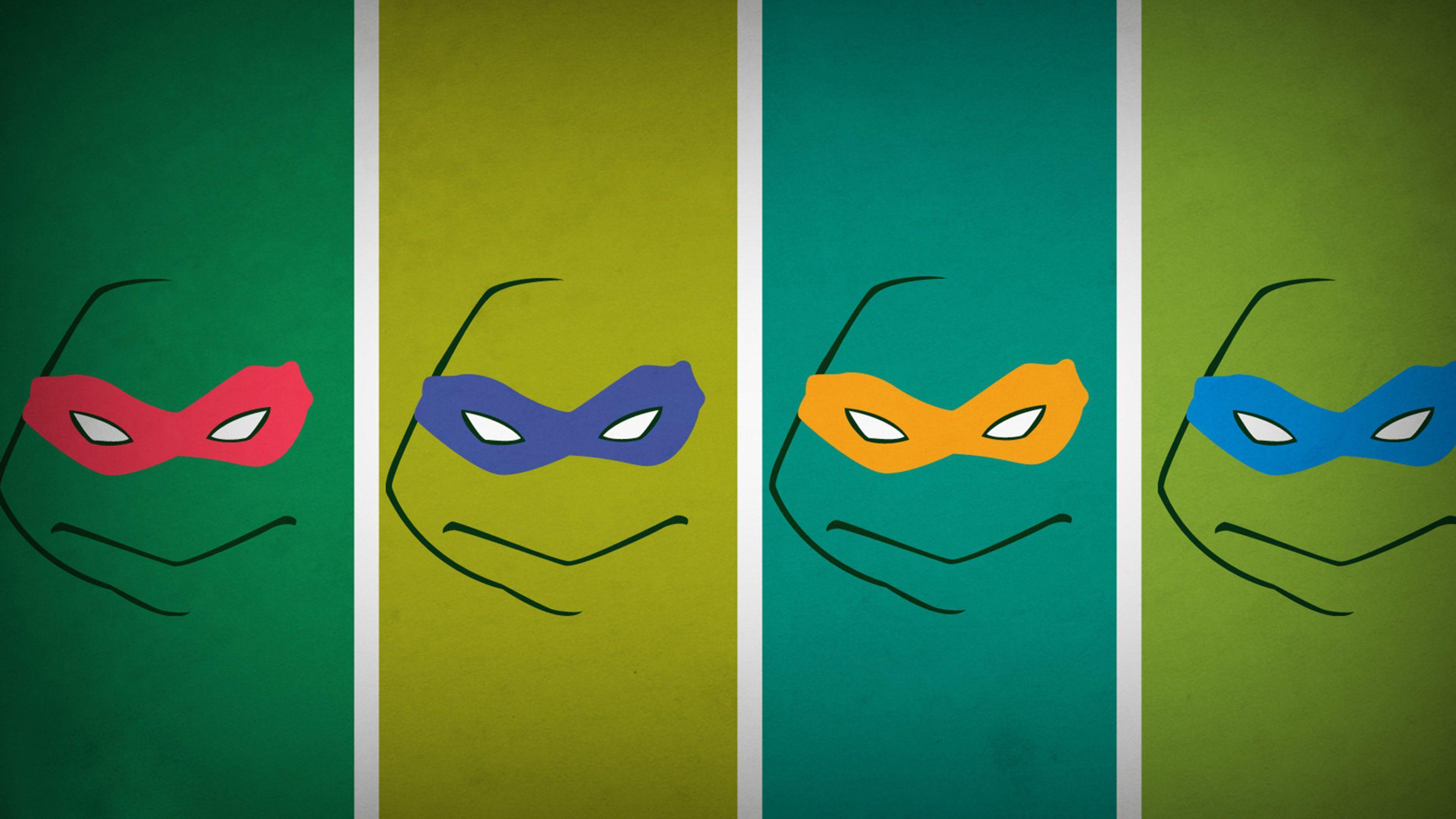 Teenage Mutant Ninja Turtles 2014 Masks Wallpaper Wide or HD