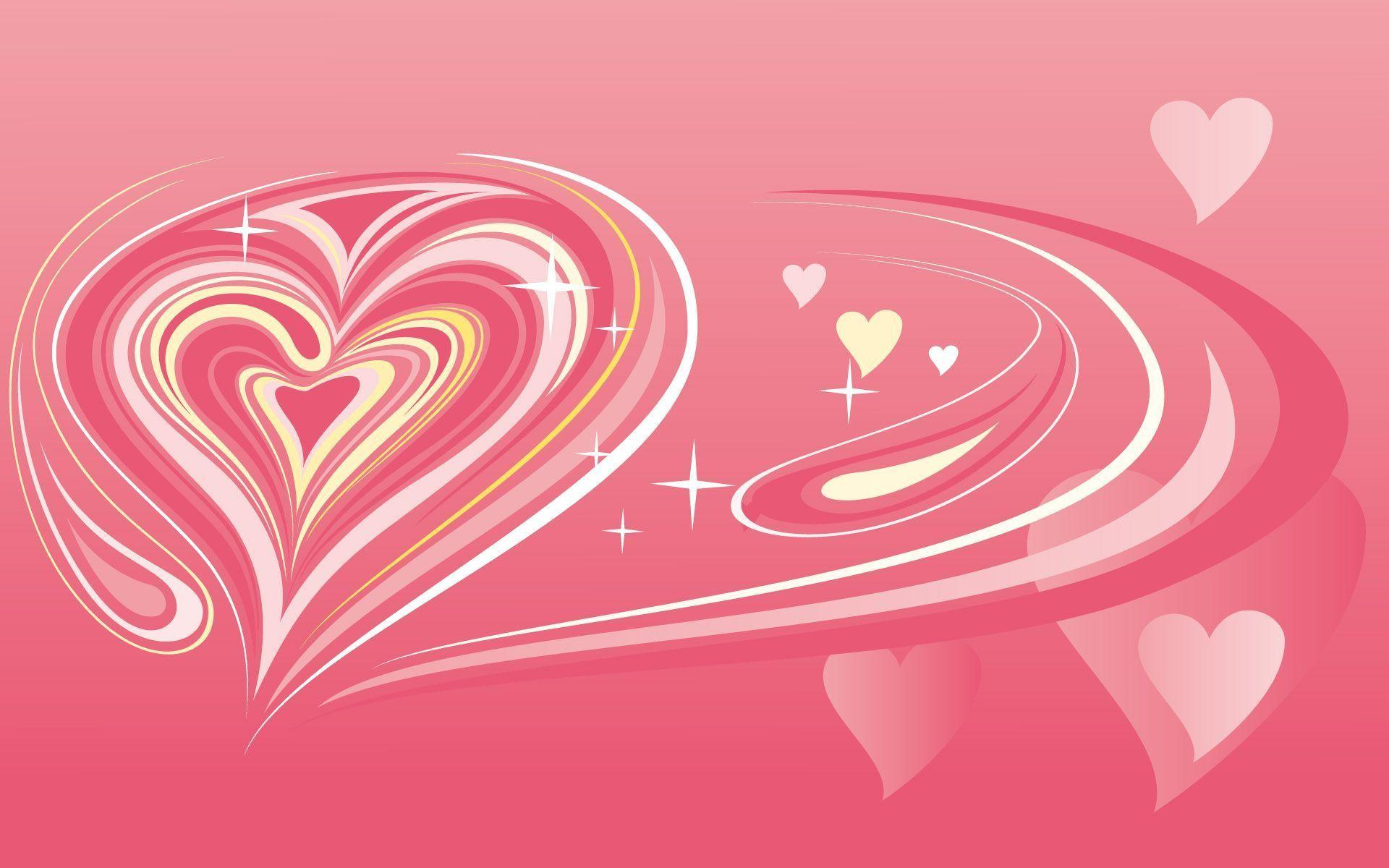 pink valentine heart love wallpaper. New Year Wallpaper
