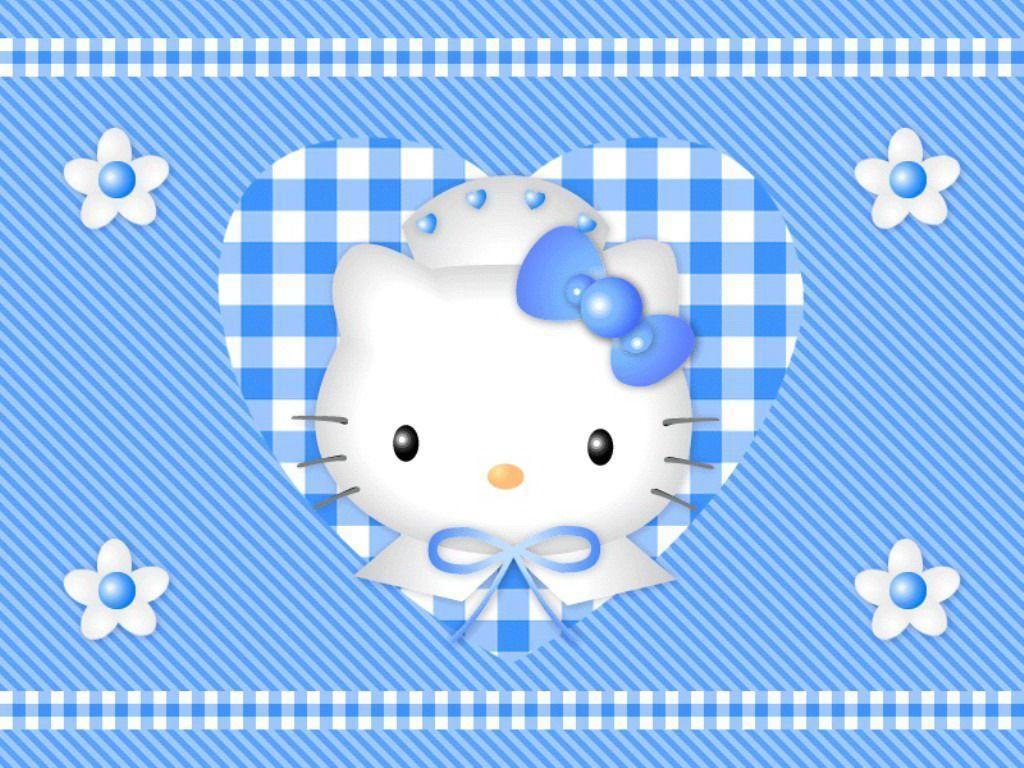 Sanrio   Kawaii Hello kitty Hello Kitty Blue HD phone wallpaper  Pxfuel
