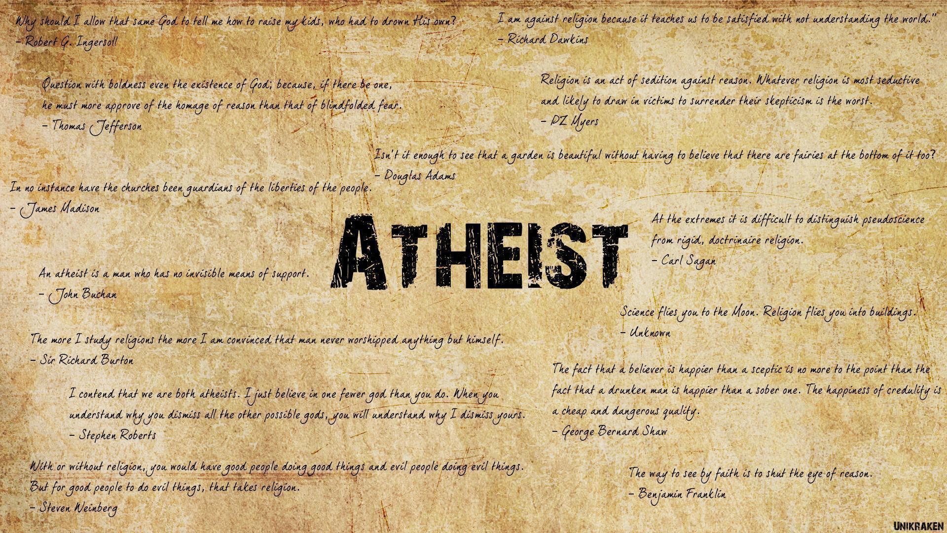 Atheist Grunge Wallpaper