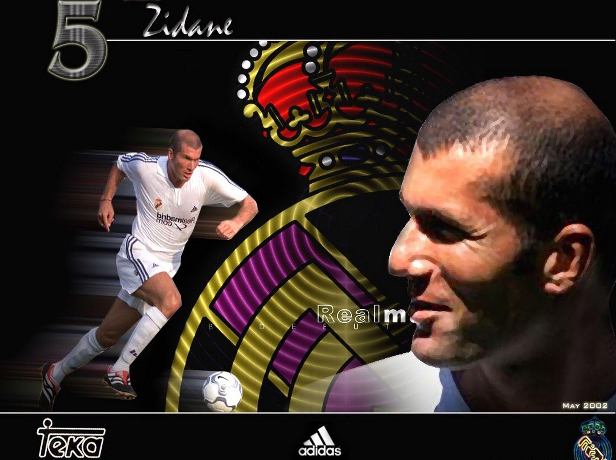 The legend of football Zinedine Zidane best moments wallpaper