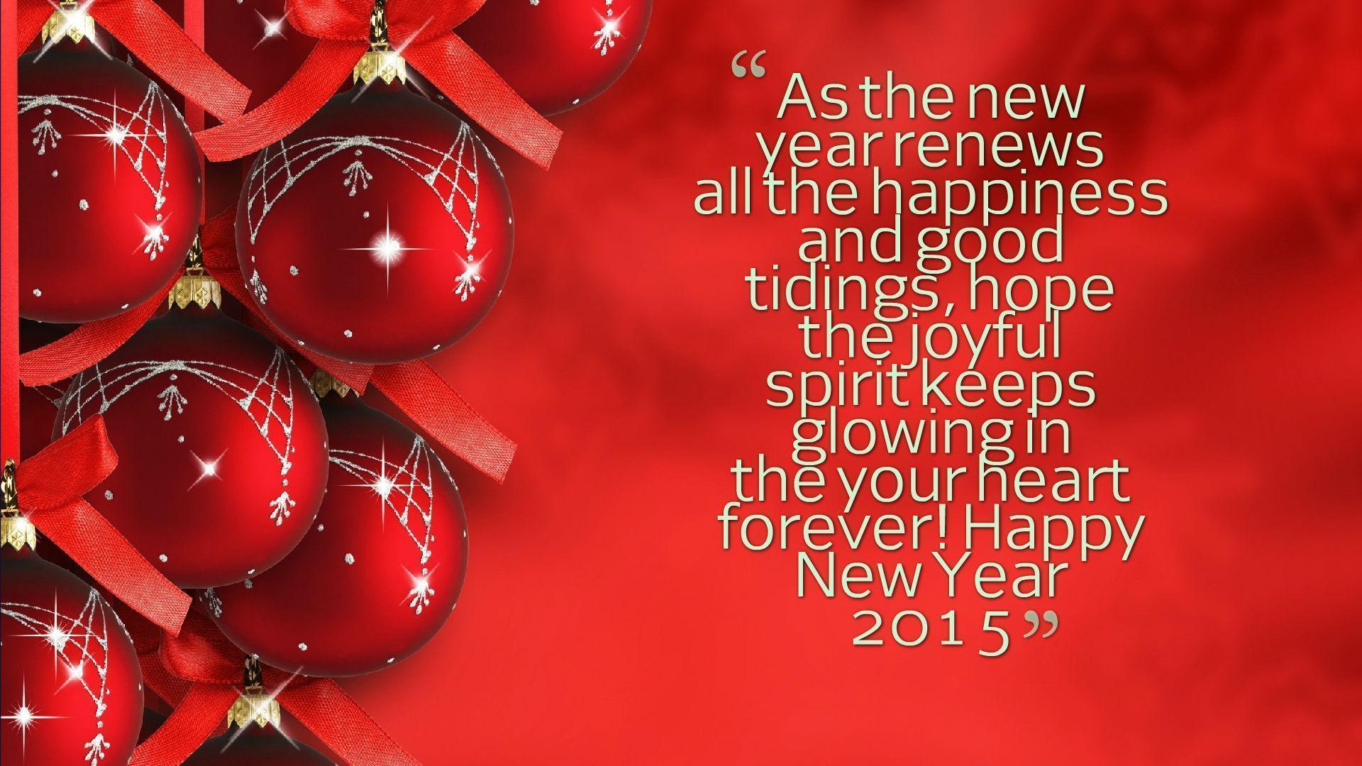 HD Happy New Year 2015 Quotes Wallpaper