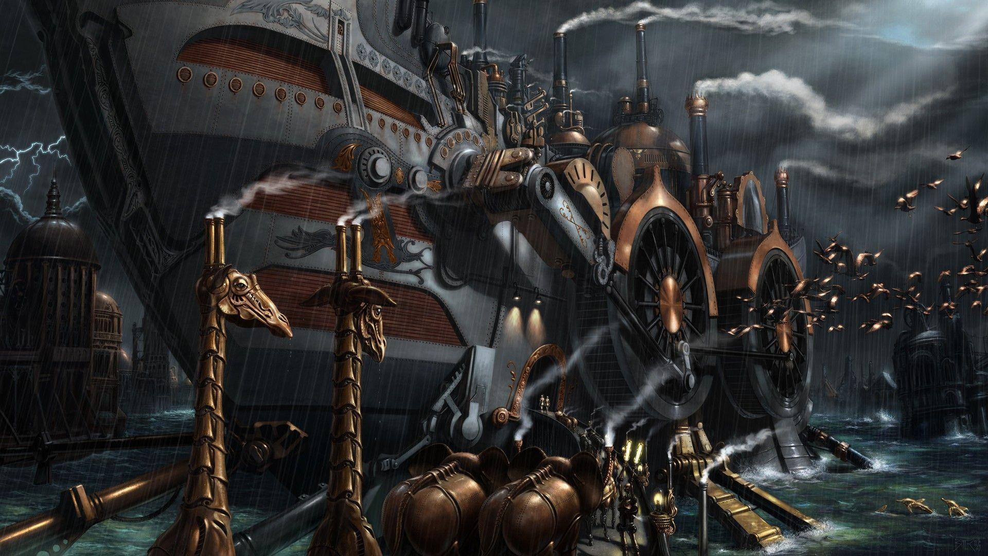 Download Steampunk Ark Wallpaper 1920x1080